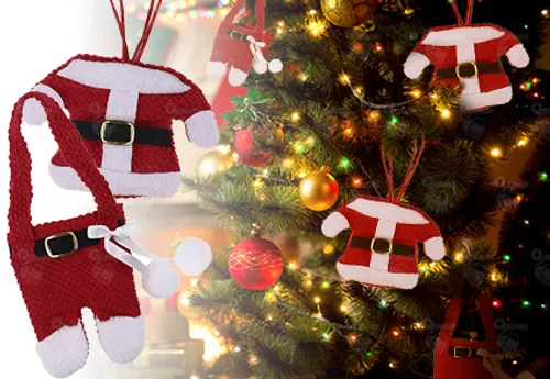 For QR35 Deck the Halls & Your Dining Tables with Santa Costume Pouches! (QR130 Value)